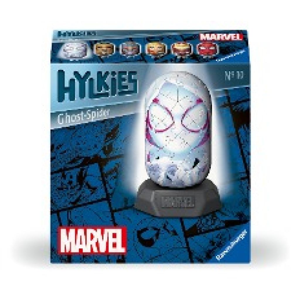 Ravensburger Hylkies: Die neue Sammelfigurenreihe zum selbst zusammenbauen. Figur #10 - Ghost-Spider - Für alle Marvel U