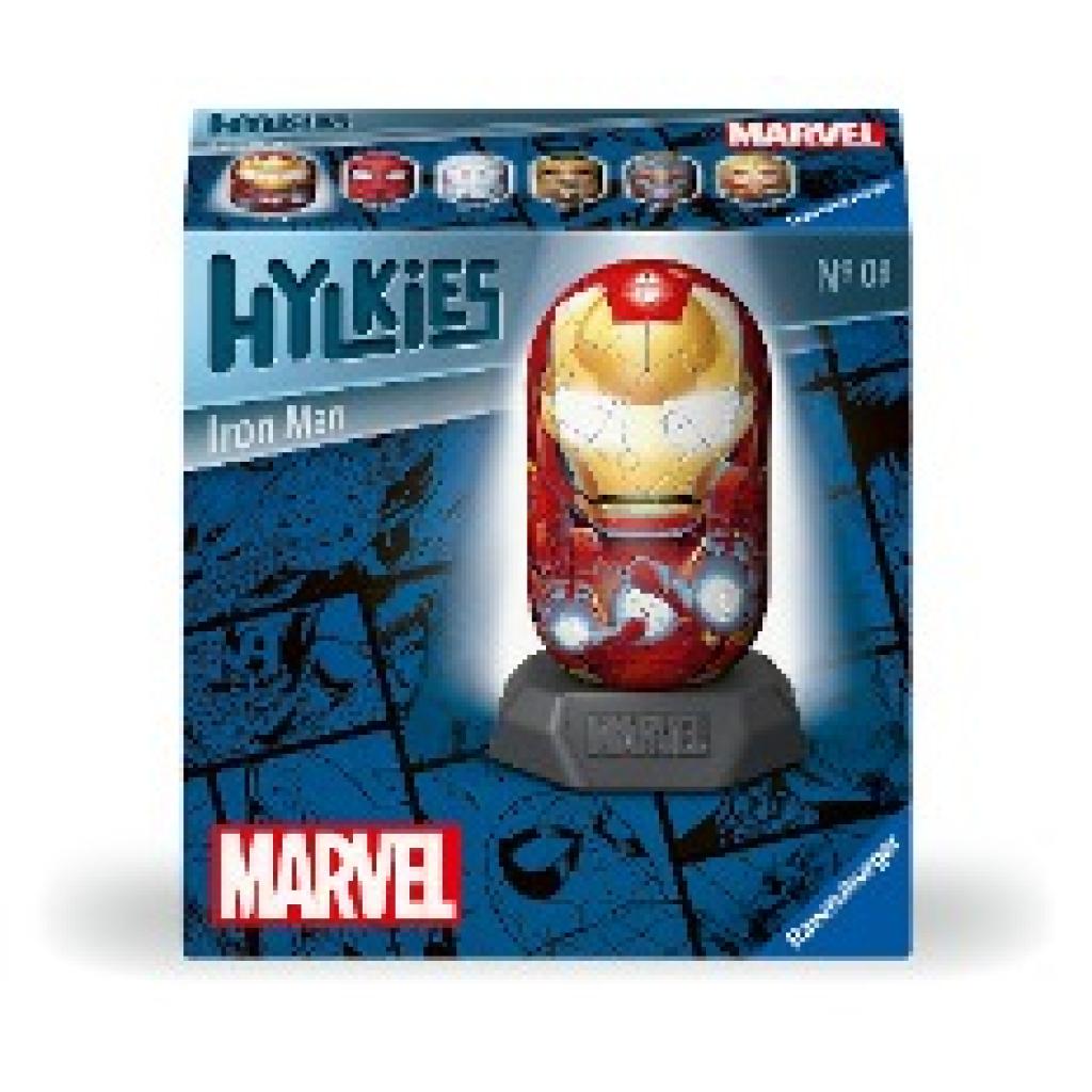 Ravensburger Hylkies: Die neue Sammelfigurenreihe zum selbst zusammenbauen. Figur #08 - Iron Man - Für alle Marvel Unive