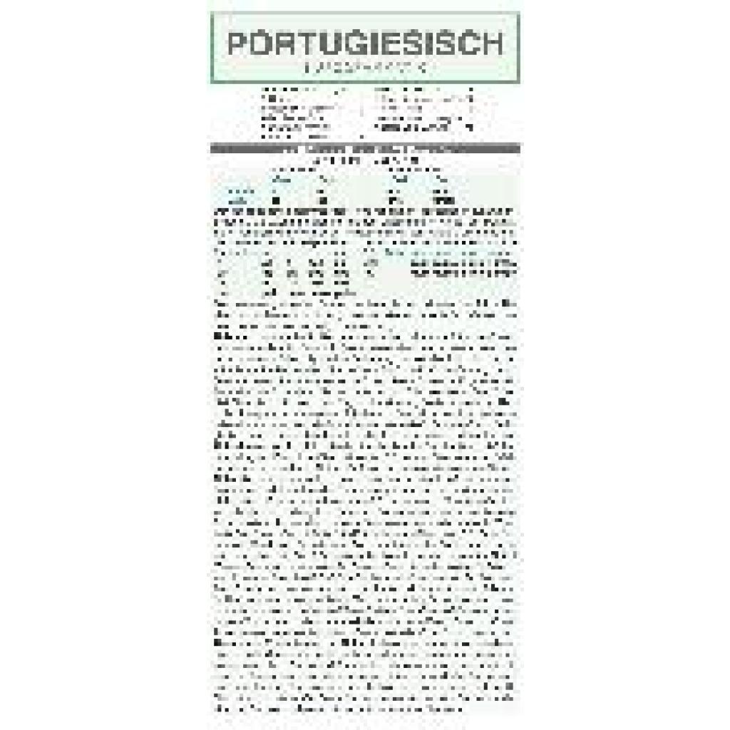 9783804488854 - Leporello Portugiesisch Kurzgrammatik - Die komplette Grammatik im Überblick - Autorenkollektiv Holman Kartoniert (TB) 9783804488854 - Leporello Portugiesisch Kurzgrammatik - Die komplette Grammatik im Überblick - Autorenkollektiv Holman Kartoniert (TB)