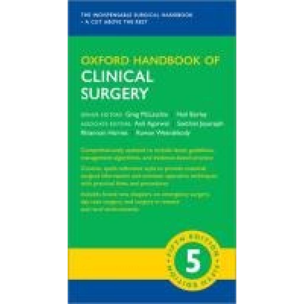 9780198799481 - Oxford Medical Handbooks   Oxford Handbook of Clinical Surgery - Anil Agarwal Santhini Jeyarajah Rhiannon Harris Ruwan Weerakkody Kartoniert (TB)