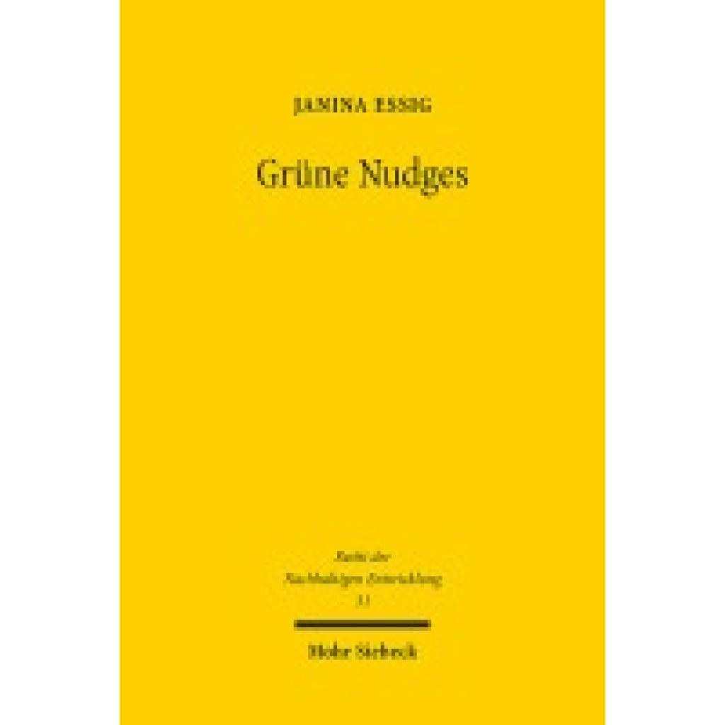 9783161637049 - Essig Janina Grüne Nudges 9783161637049 - Essig Janina Grüne Nudges