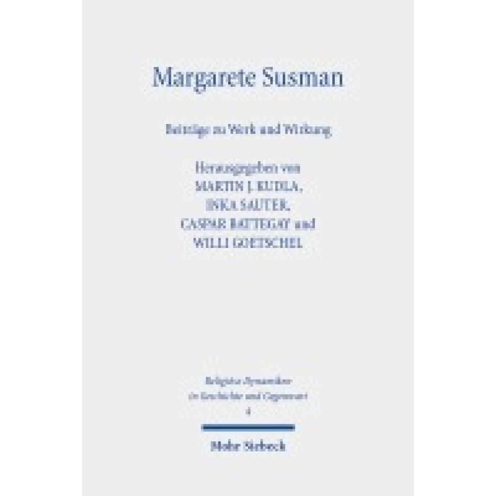 9783161634147 - Margarete Susman 9783161634147 - Margarete Susman