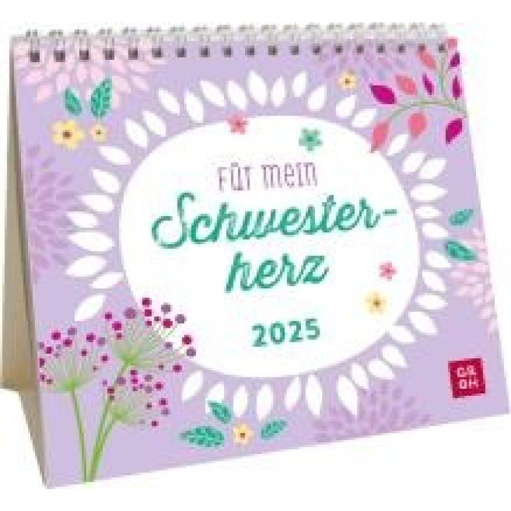 Mini-Kalender 2025: Für mein Schwesterherz