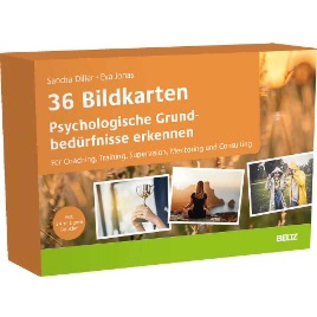 4019172300340 - 36 Bildkarten Psychologische Grundbedürfnisse erkennen - Sandra Diller Eva Jonas Box