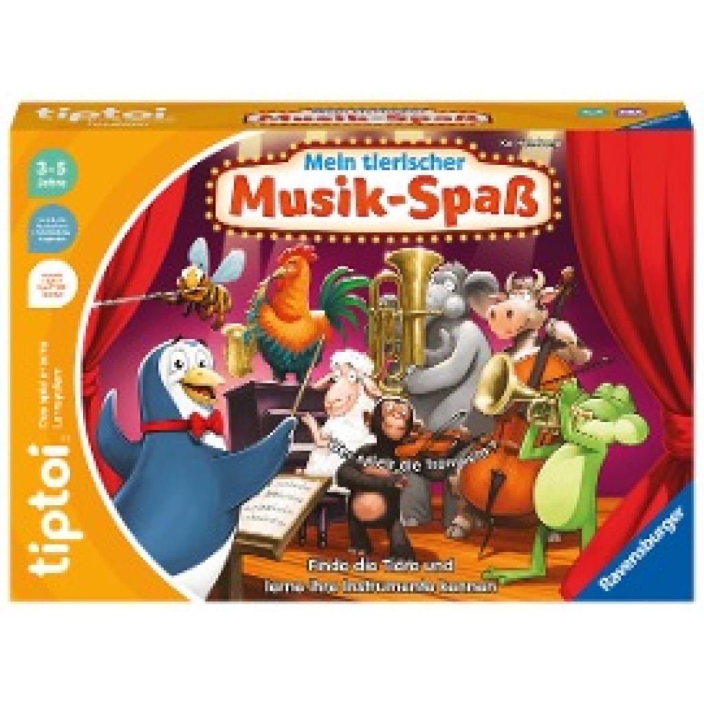 Haferkamp, Kai: Ravensburger tiptoi Spiel 00169 Mein tierischer Musik-Spaß, Lernspiel für 1-4 Kinder von 3-5 Jahren