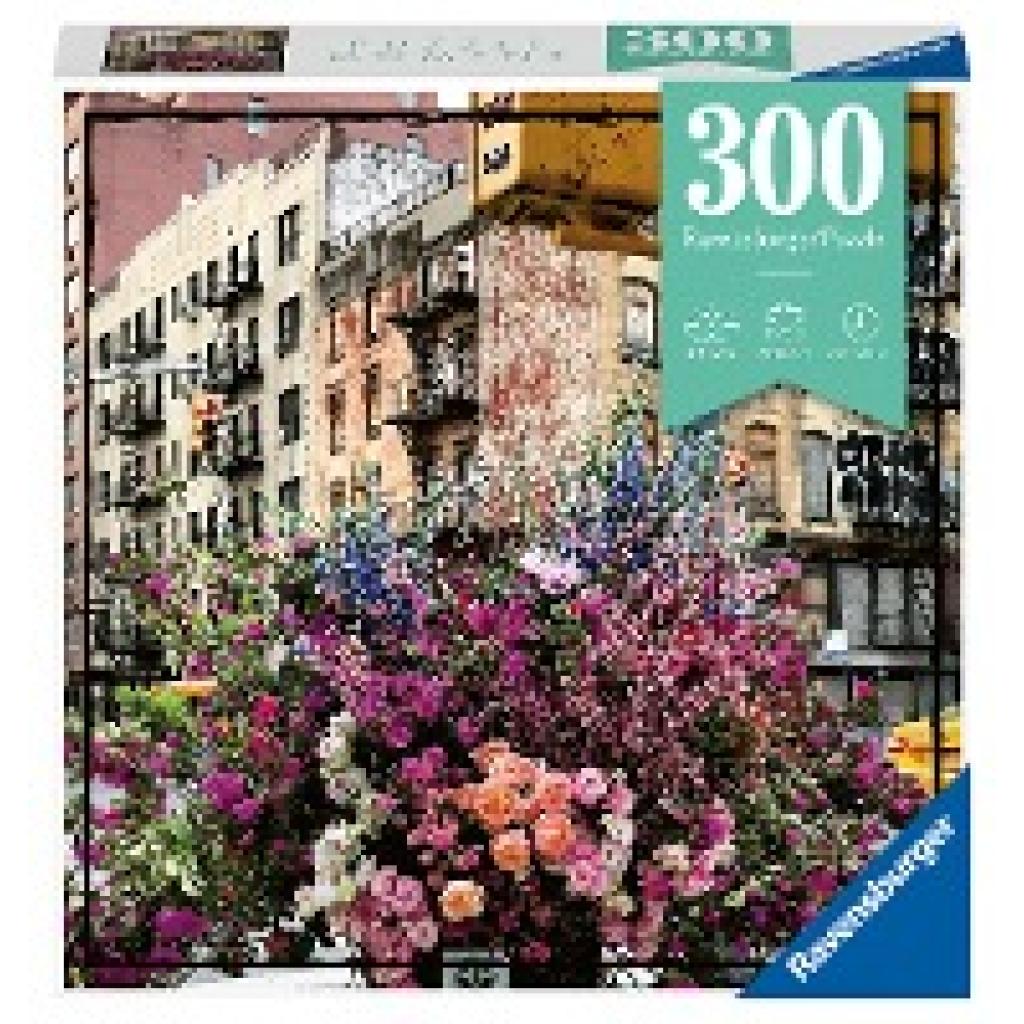 Ravensburger Puzzle Moment 12964 Flowers in New York - 300 Teile Puzzle für Erwachsene und Kinder ab 8 Jahren