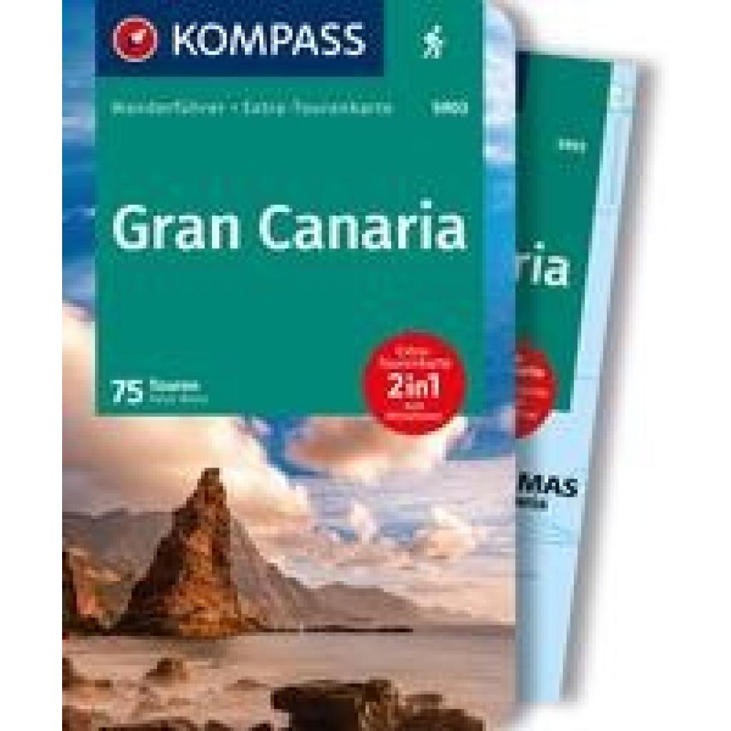 9783991219682 - KOMPASS Wanderführer Gran Canaria 75 Touren mit Extra-Tourenkarte Kartoniert (TB) 9783991219682 - KOMPASS Wanderführer Gran Canaria 75 Touren mit Extra-Tourenkarte Kartoniert (TB)