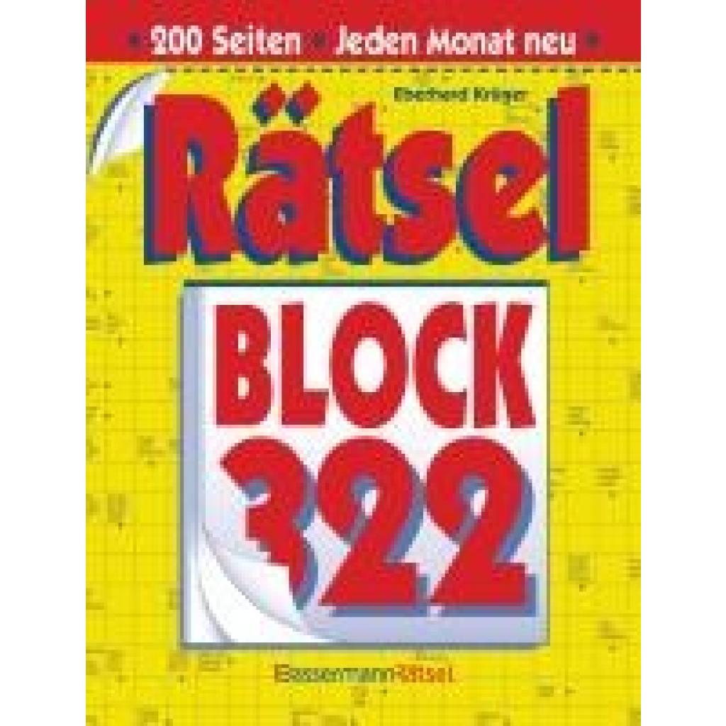9783809468615 - Krüger Eberhard Rätselblock 322 (5 Exemplare à 299 EUR) 9783809468615 - Krüger Eberhard Rätselblock 322 (5 Exemplare à 299 EUR)