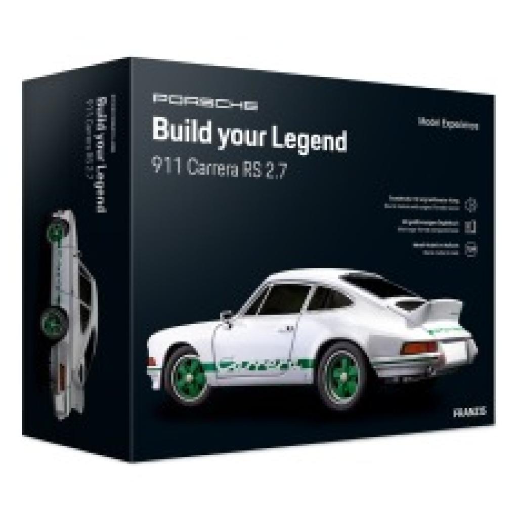 FRANZIS 67217 - Porsche 911 Carrera RS 2.7 Build Your Legend | Metall-Modellbausatz im Maßstab 1:24, inkl. Soundmodul un