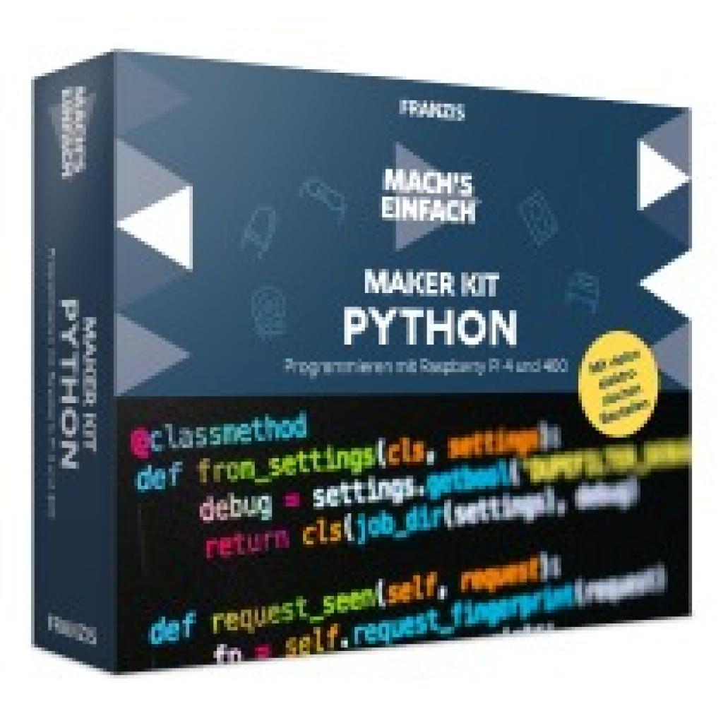 Immler, Christian: FRANZIS 67183 - Mach's einfach Maker Kit Python