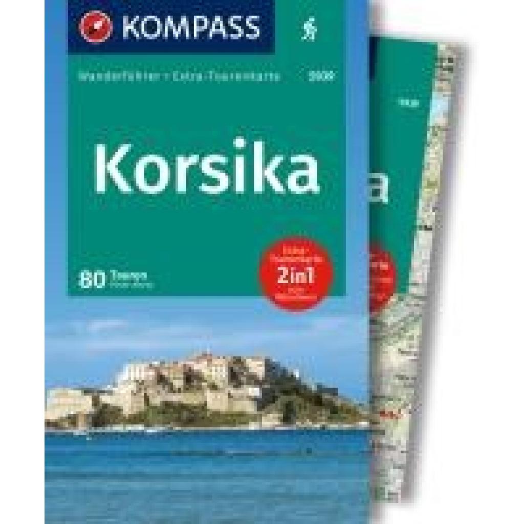 9783991542094 - Mertz Peter KOMPASS Wanderführer Korsika 80 Touren mit Extra-Tourenkarte