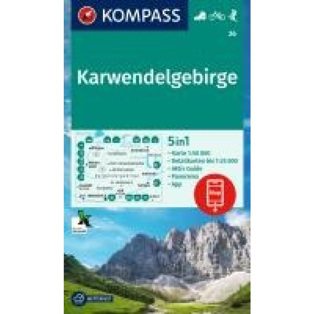 KOMPASS Wanderkarte 26 Karwendelgebirge 1:50.000