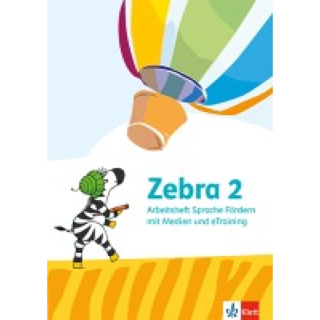 9783122710828 - Zebra 2 Arbeitsheft Sprache Förderheft mit eTraining Klasse 2