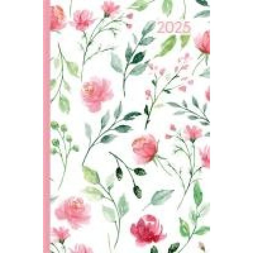 Ladytimer Mini Roses 2025 - Taschen-Kalender 8x11,5 cm - Rosen - Weekly - 144 Seiten - Notiz-Buch - Alpha Edition