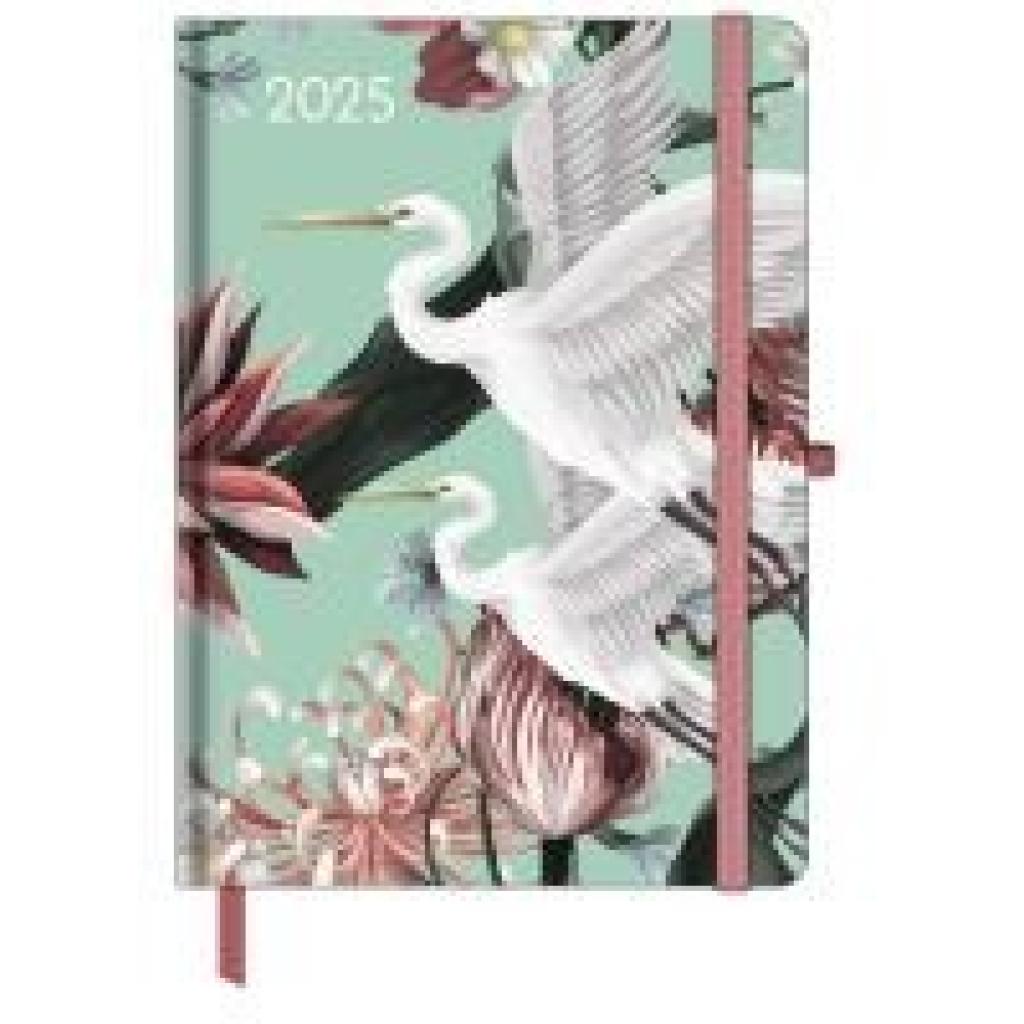 GreenLine Diary Jungle 2025 - Buchkalender - Taschenkalender - 16x22