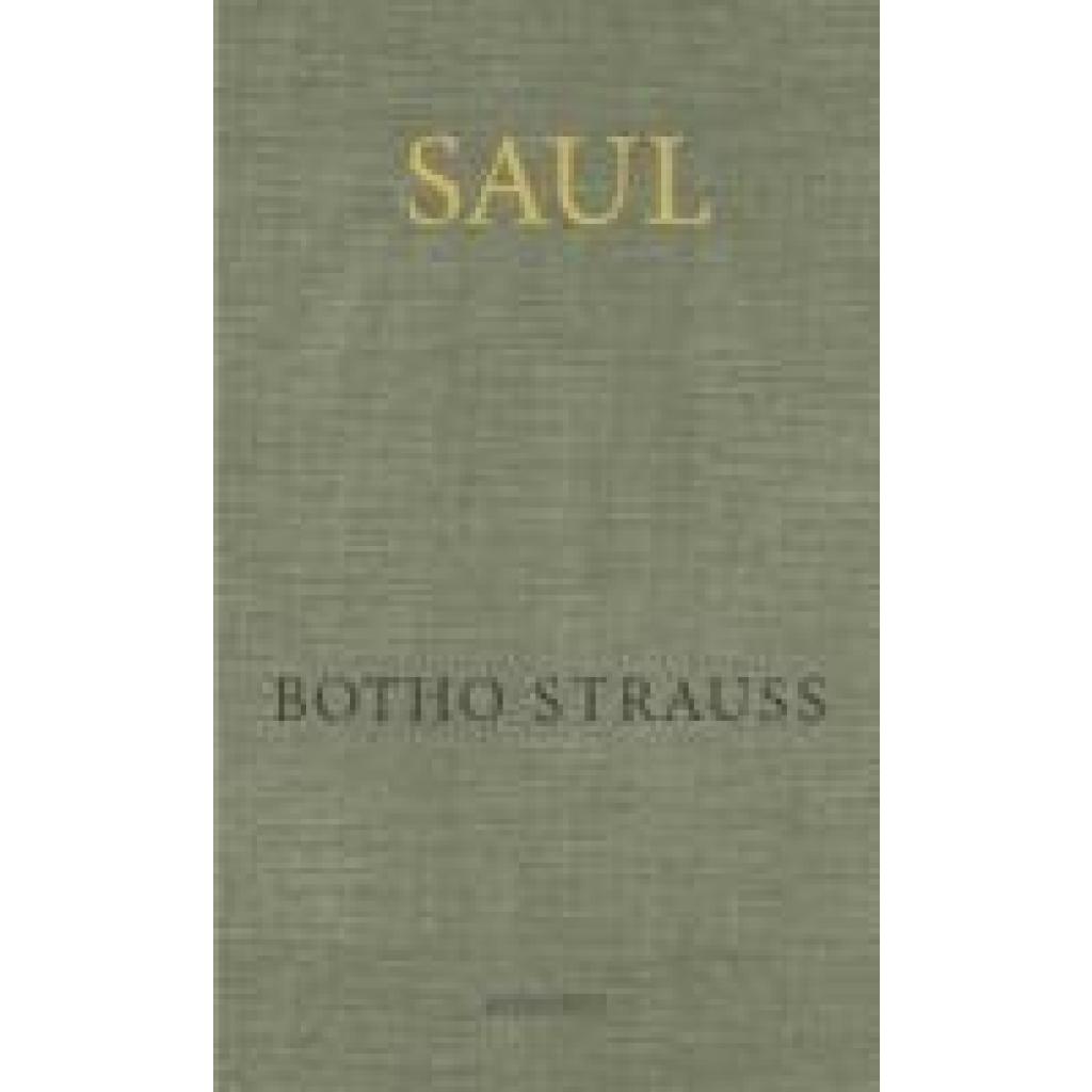 9783498001353 - Saul - Botho Strauß Gebunden