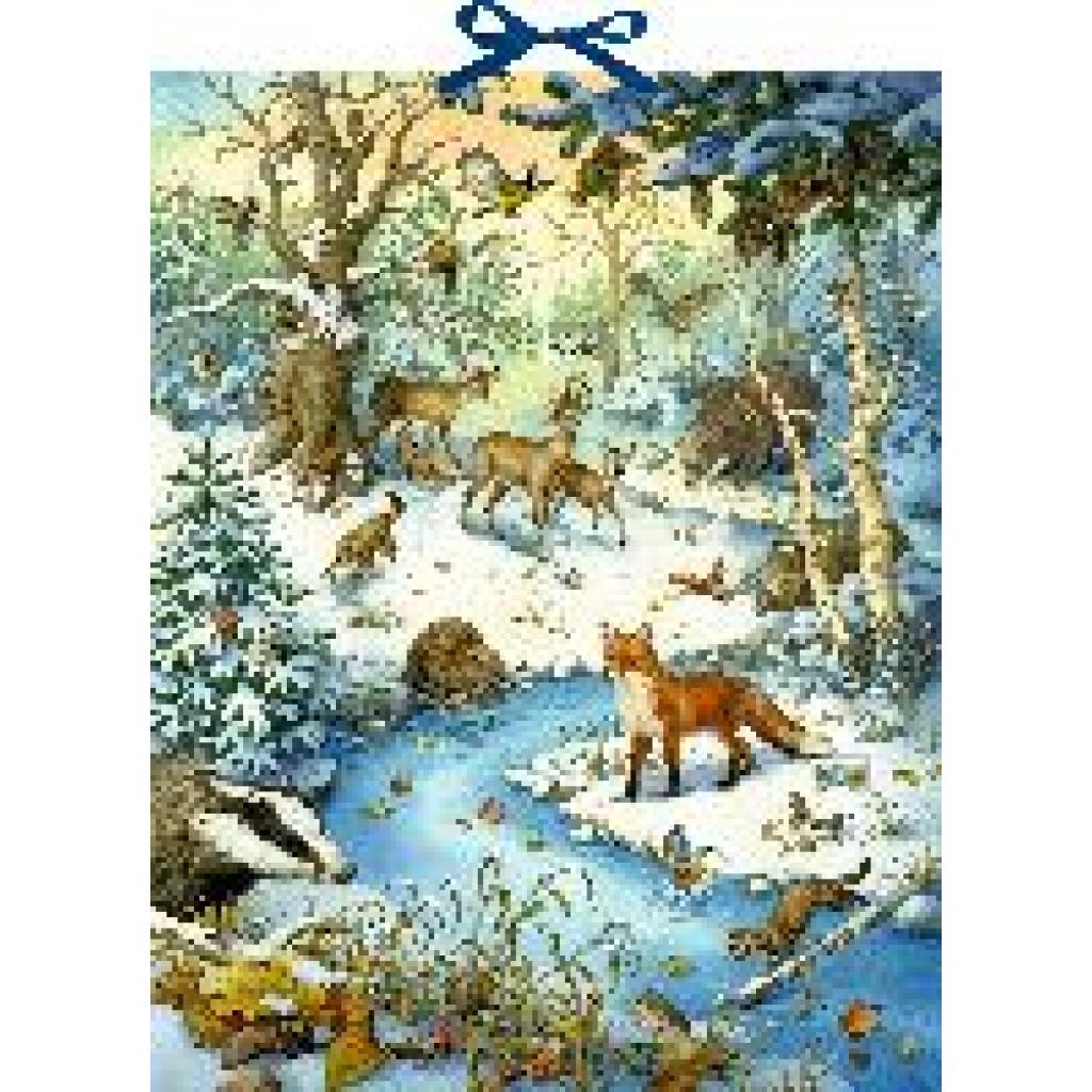 Zettel-Adventskalender - Die Tiere im Winterwald und ihr geheimes Leben