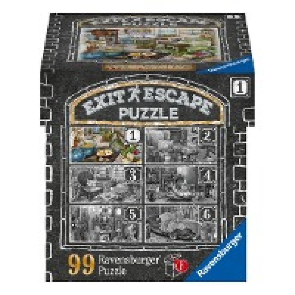 Ravensburger EXIT Puzzle 16877 - Im Gutshaus Küche - 99 Teile Puzzle für Erwachsene und Kinder ab 14 Jahren