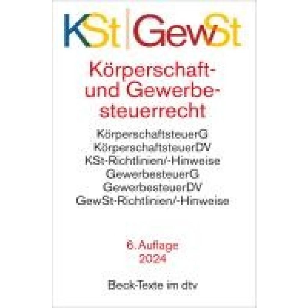 9783423532235 - Körperschaftsteuerrecht   Gewerbesteuerrecht Kartoniert (TB)