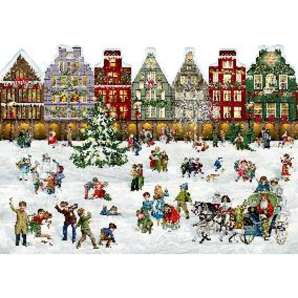 A3-Wand-Adventskalender - Weihnachtsstraße