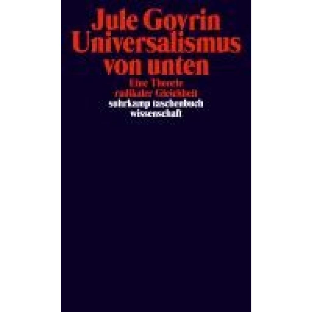 9783518300565 - Govrin Jule Universalismus von unten 9783518300565 - Govrin Jule Universalismus von unten