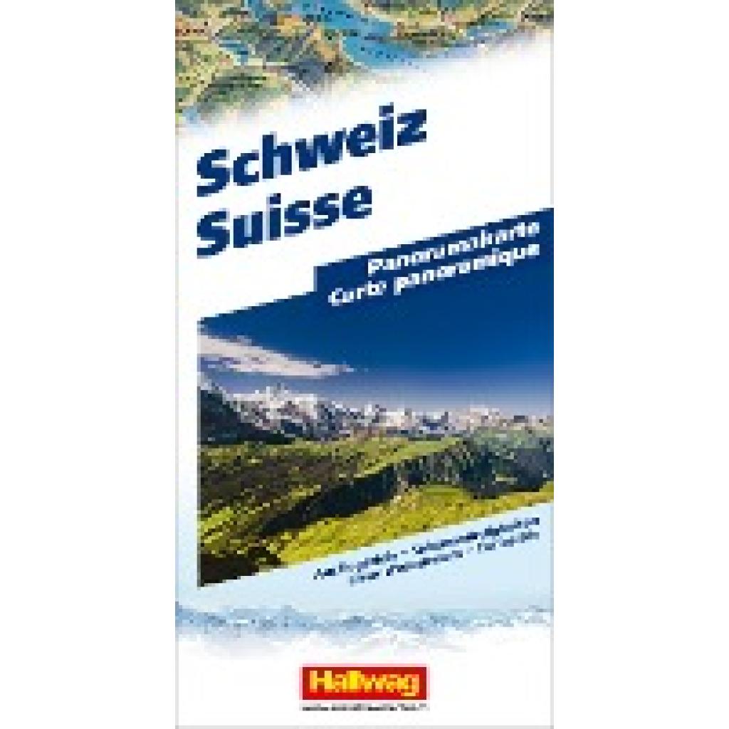 Hallwag Panoramakarte Schweiz