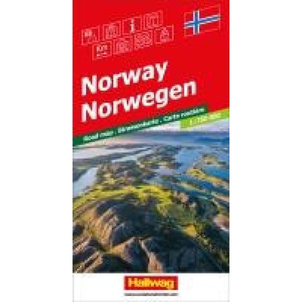 Hallwag Strassenkarte Norwegen 1:750.000