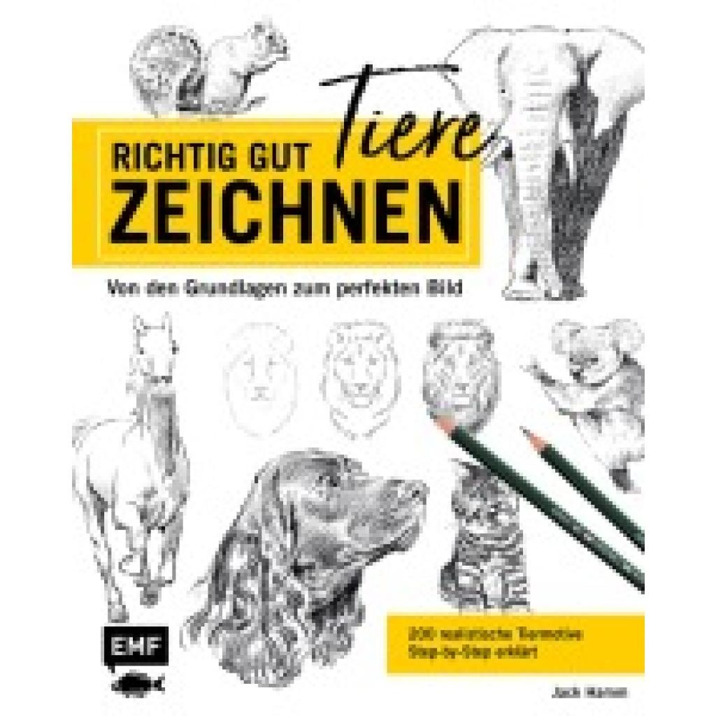 9783960934684 - Richtig gut zeichnen - Tiere - Jack Hamm Gebunden