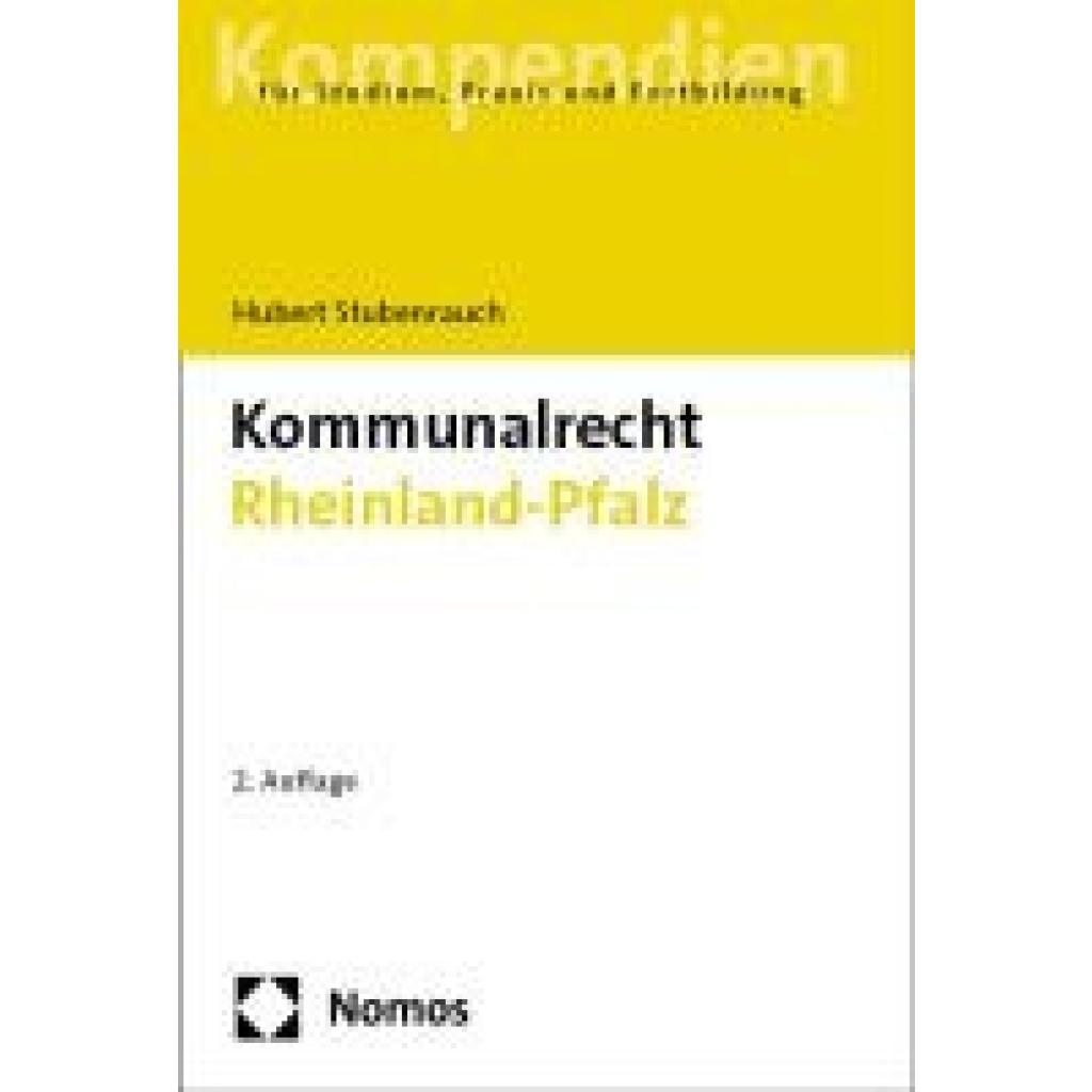9783756014644 - Stubenrauch Hubert Kommunalrecht Rheinland-Pfalz