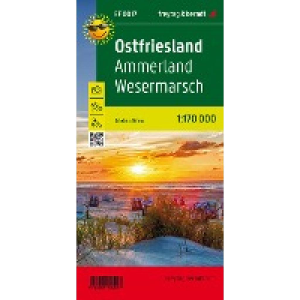 Ostfriesland, Ammerland, Wesermarsch, Erlebnisführer 1:170.000