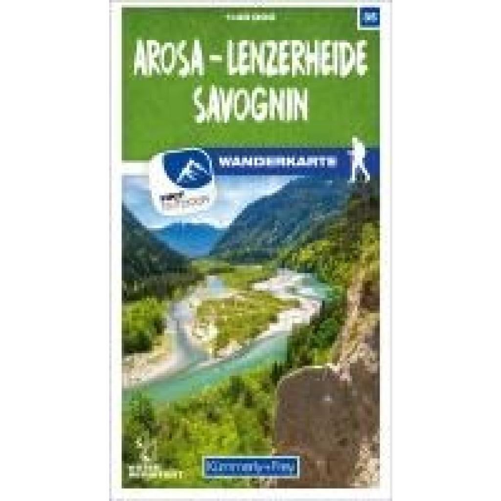 Arosa - Lenzerheide - Savognin 35 Wanderkarte 1:40 000 matt laminiert