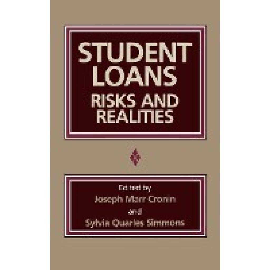 Cronin, Joseph Marr: Student Loans