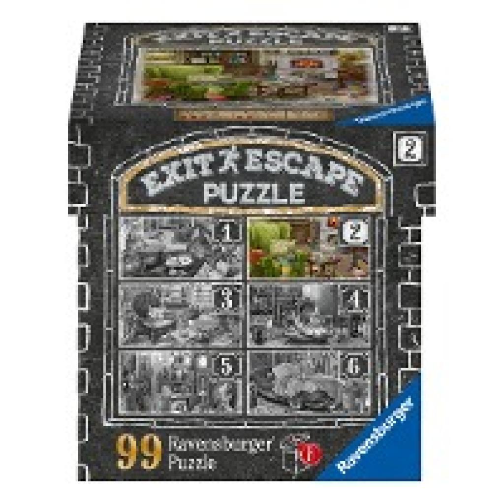 Ravensburger EXIT Puzzle 16878 - Im Gutshaus Wohnzimmer - 99 Teile Puzzle für Erwachsene und Kinder ab 14 Jahren