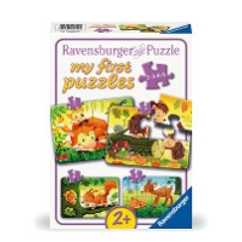 Ravensburger Kinderpuzzle - 12000854 Kleine Tierfamilien - 2,4,6,8 Teile Puzzle für Kinder ab 2 Jahren