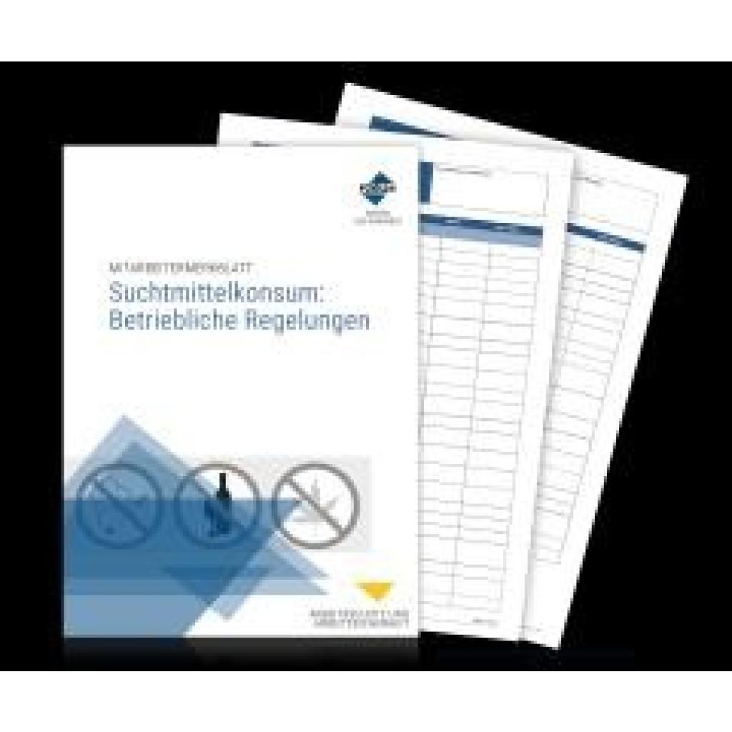 9783988750549 - Forum Verlag Herkert Gmbh Mitarbeitermerkblatt Suchtmittelkonsum Betriebliche Regelungen