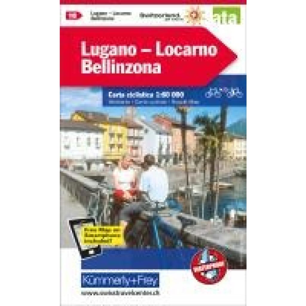 Radwanderkarte Lugano - Locarno - Bellinzona  mit Ortsindex (18)