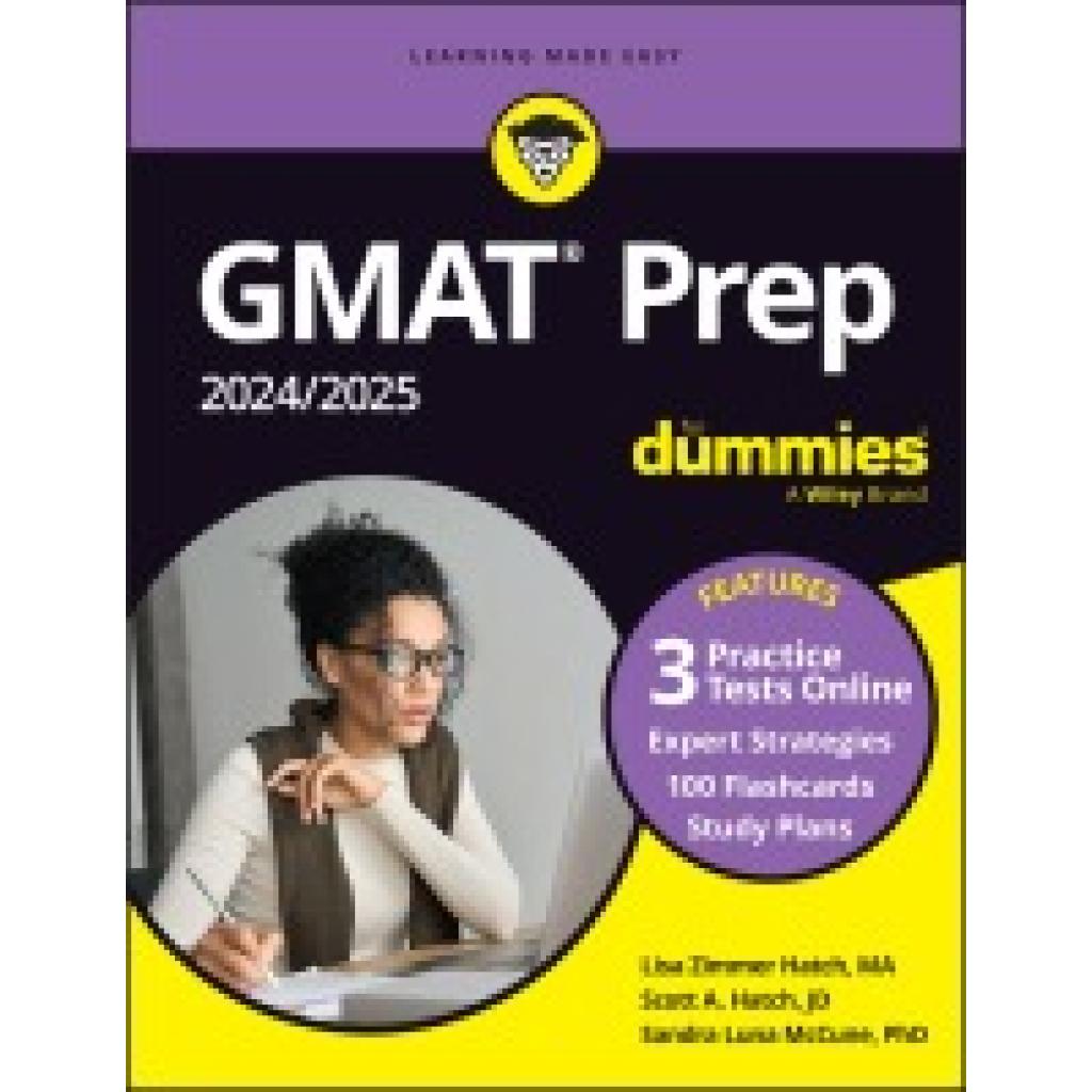 9781394183364 - GMAT Prep 2024 2025 For Dummies with Online Practice (GMAT Focus Edition) - Lisa Zimmer Hatch Scott A Hatch Sandra Luna McCune Kartoniert (TB)