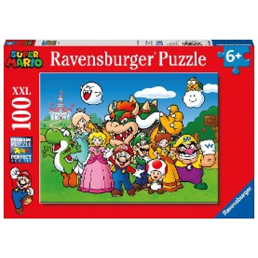 Ravensburger Kinderpuzzle 12992 - Super Mario Fun 100 Teile XXL - Puzzle für Kinder ab 6 Jahren