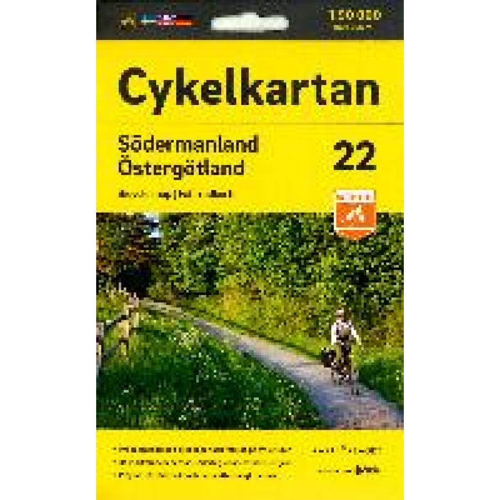 Cykelkartan Blad 22 Södermanland/Östergötland 1:90000