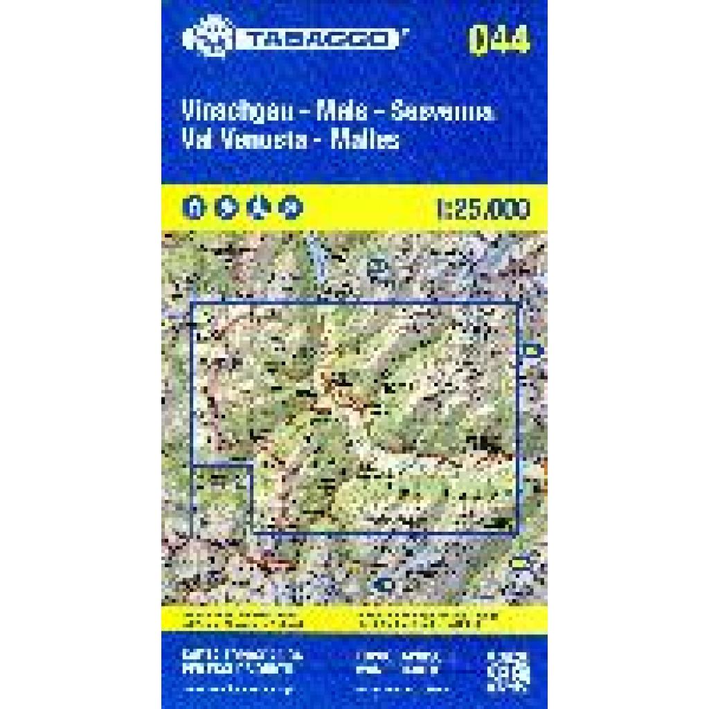 Tabacco Wandern Vinschgau Sesvenna 1:25000