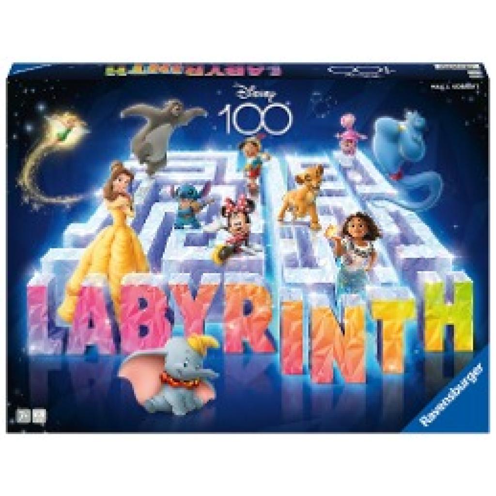 Kobbert, Max: Ravensburger 27460 - Disney 100 Labyrinth - Der Familienspiel-Klassiker für 2-4 Spieler ab 7 Jahren mit de