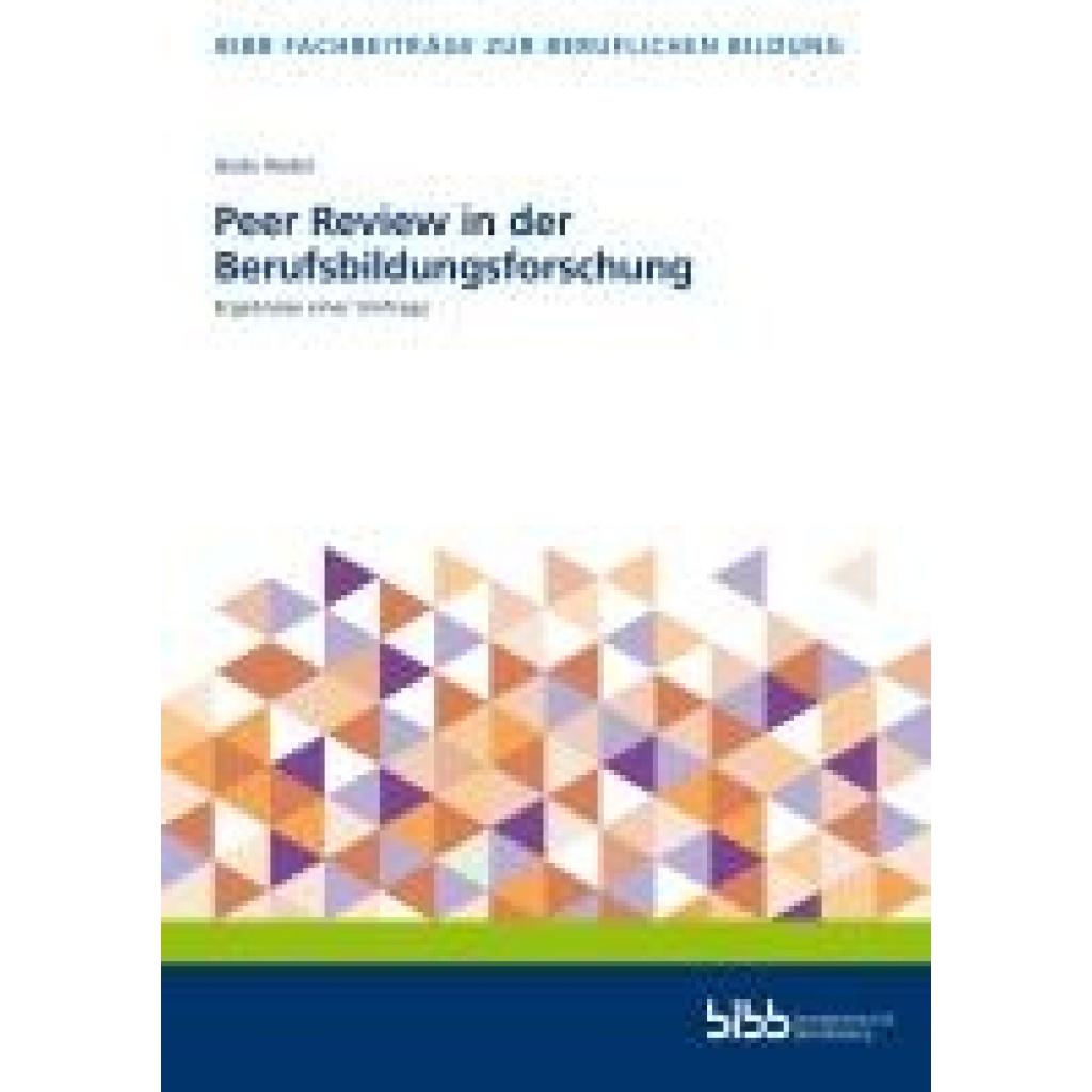 Rödel, Bodo: Peer Review in der Berufsbildungsforschung