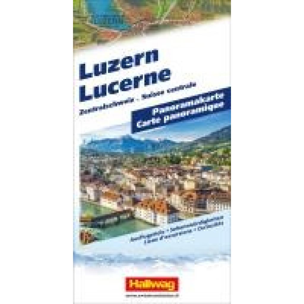 Luzern, Zentralschweiz, Panoramakarte