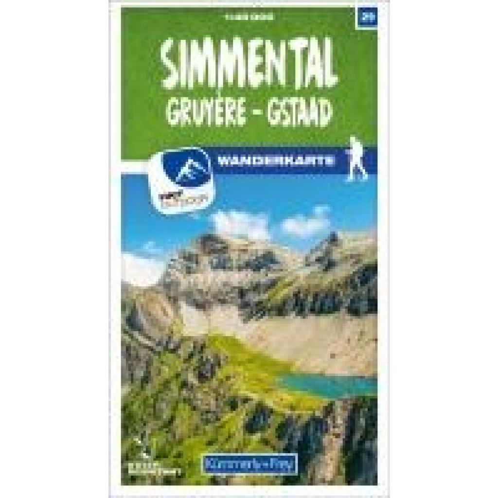 Simmental / Gruyère - Gstaad 29 Wanderkarte 1:40 000 matt laminiert