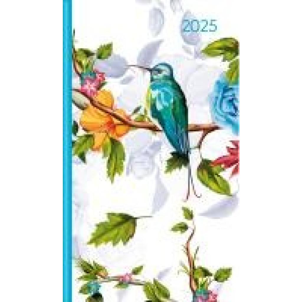 Slimtimer Style Bird 2025 - Taschen-Kalender 9x15,6 cm - Weekly - 128 Seiten - Notiz-Buch - mit Info- und Adressteil - A