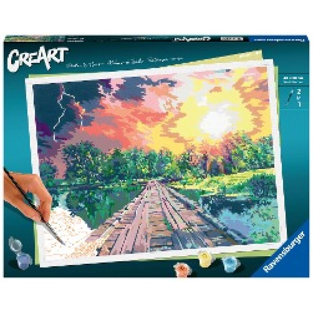 4005556202799 - Malen nach Zahlen RAVENSBURGER Creart - Magical Light Malvorlagen bunt Kinder Basteln Malen Kosmetik Schmuck Made in Europe  FSC schützt Wald weltweit