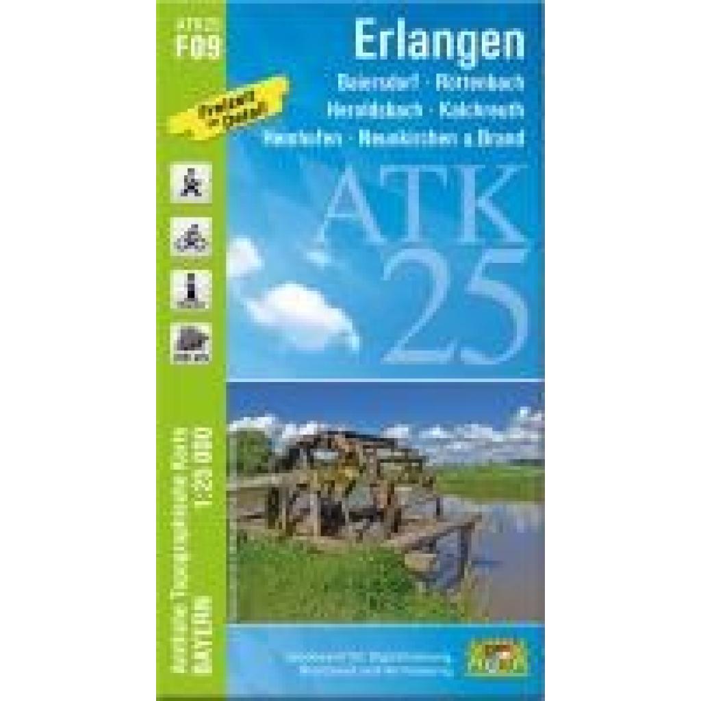 ATK25-F09 Erlangen (Amtliche Topographische Karte 1:25000)