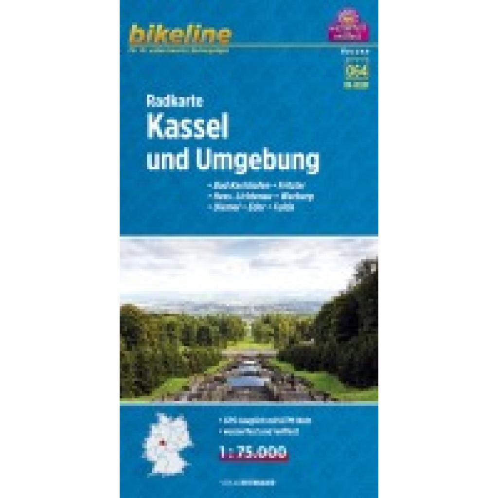 Bikeline Radkarte Kassel und Umgebung 1 : 75.000