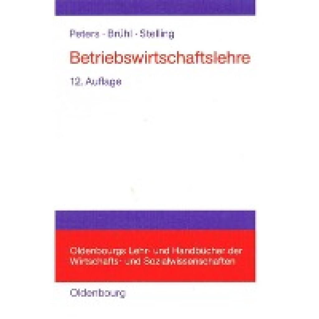 Peters, Sönke: Betriebswirtschaftslehre