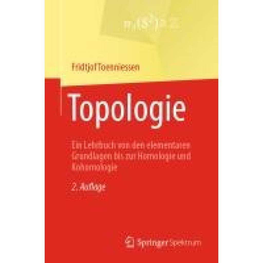 9783662699461 - Toenniessen Fridtjof Topologie 9783662699461 - Toenniessen Fridtjof Topologie